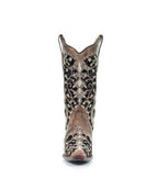 Corral Glitter Inlay Crystal Studded | Snip Toe | Black Brown