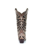 Corral Glitter Inlay Crystal Studded | Snip Toe | Black Brown