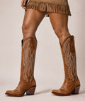 Corral Prairie Feather Embroidery | J Toe | Golden