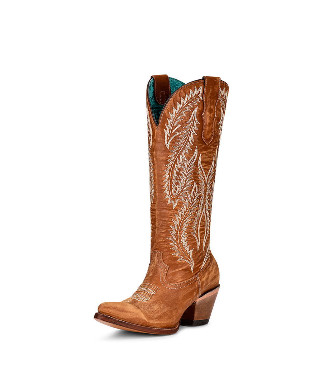 Corral Prairie Feather Embroidery | J Toe | Golden