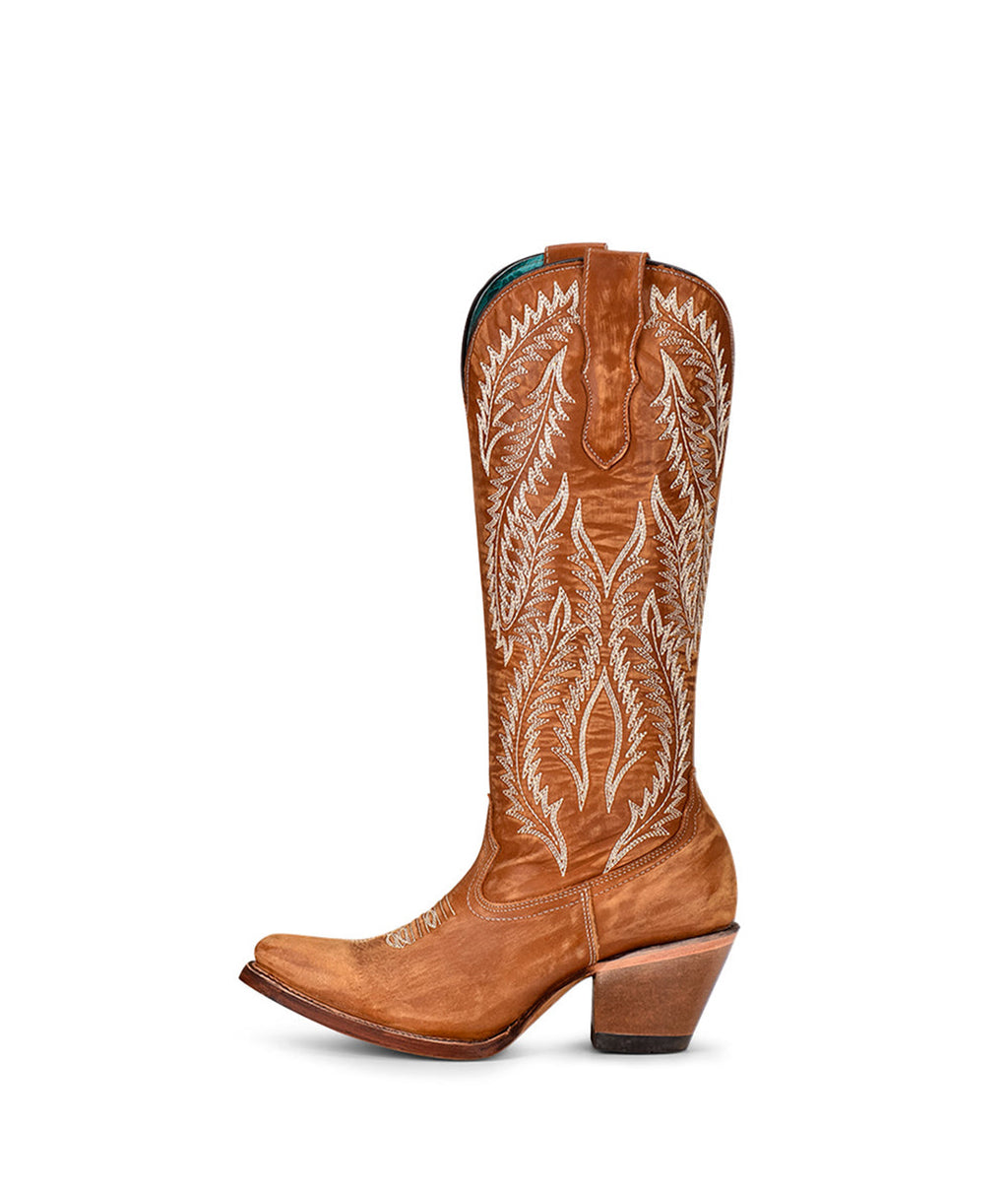 Corral Prairie Feather Embroidery | J Toe | Golden