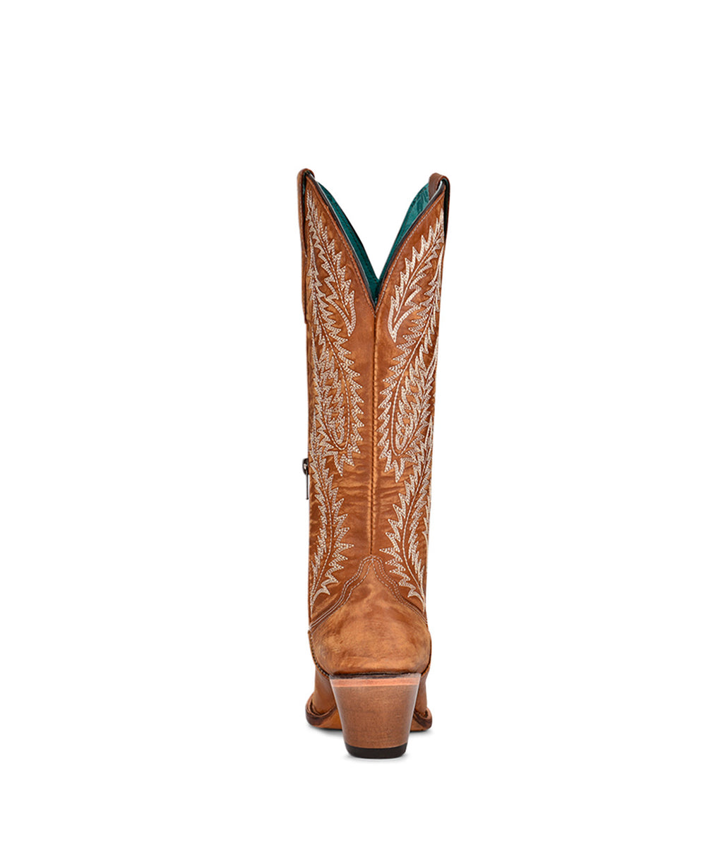Corral Prairie Feather Embroidery | J Toe | Golden