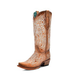 Corral Moonlit Scroll Embroidery  Snip Toe | Mirage Tan