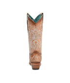 Corral Moonlit Scroll Embroidery  Snip Toe | Mirage Tan