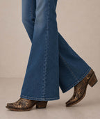 Circle G Bone Dragonfly Embroidery | Snip Toe | Distressed Brown