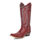 Circle G Flame Embroidery | Snip Toe | Rust Red