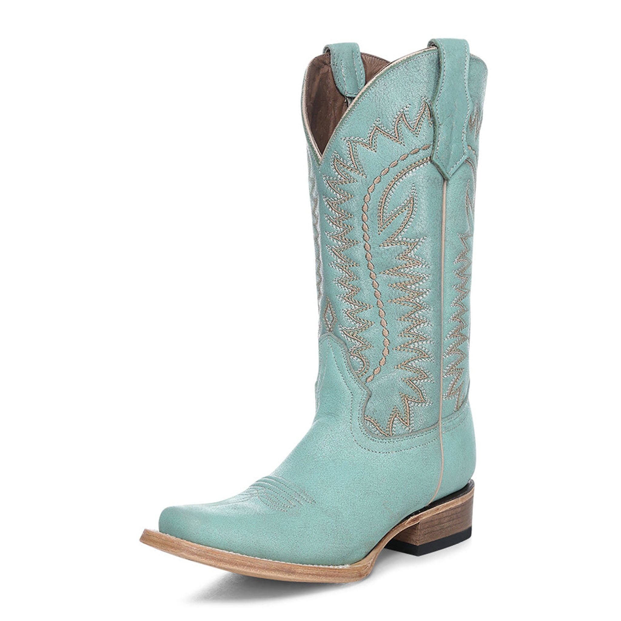Circle G Flame Embroidery | Snip Toe | Turquoise