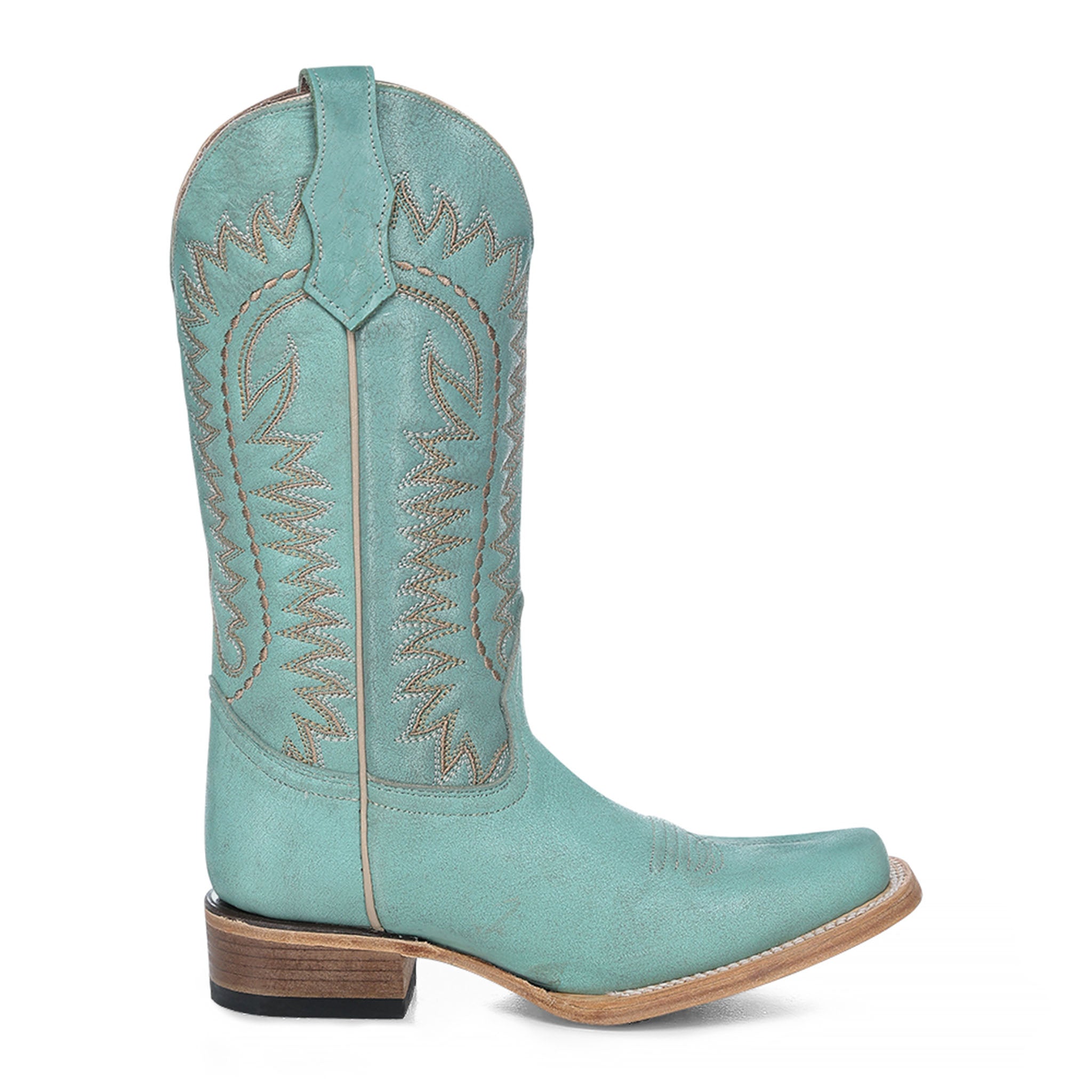 Circle G Flame Embroidery | Snip Toe | Turquoise