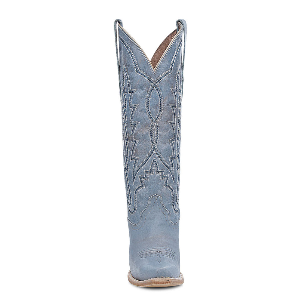 Circle G Lightning Embroidery | Snip Toe | Dusty Blue