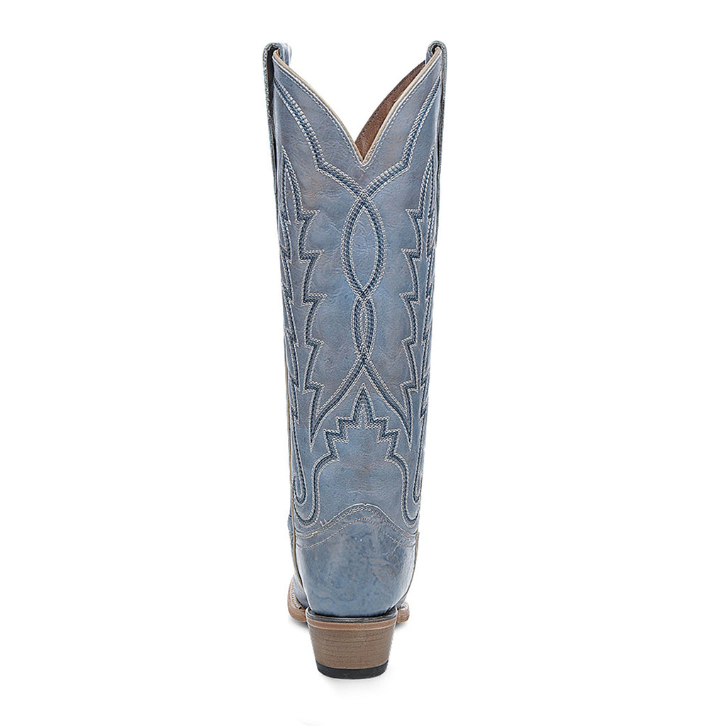 Circle G Lightning Embroidery | Snip Toe | Dusty Blue
