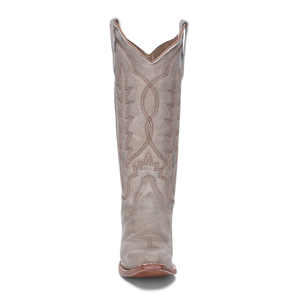 Circle G Longhorn Flame Embroidery | Snip Toe | Stone