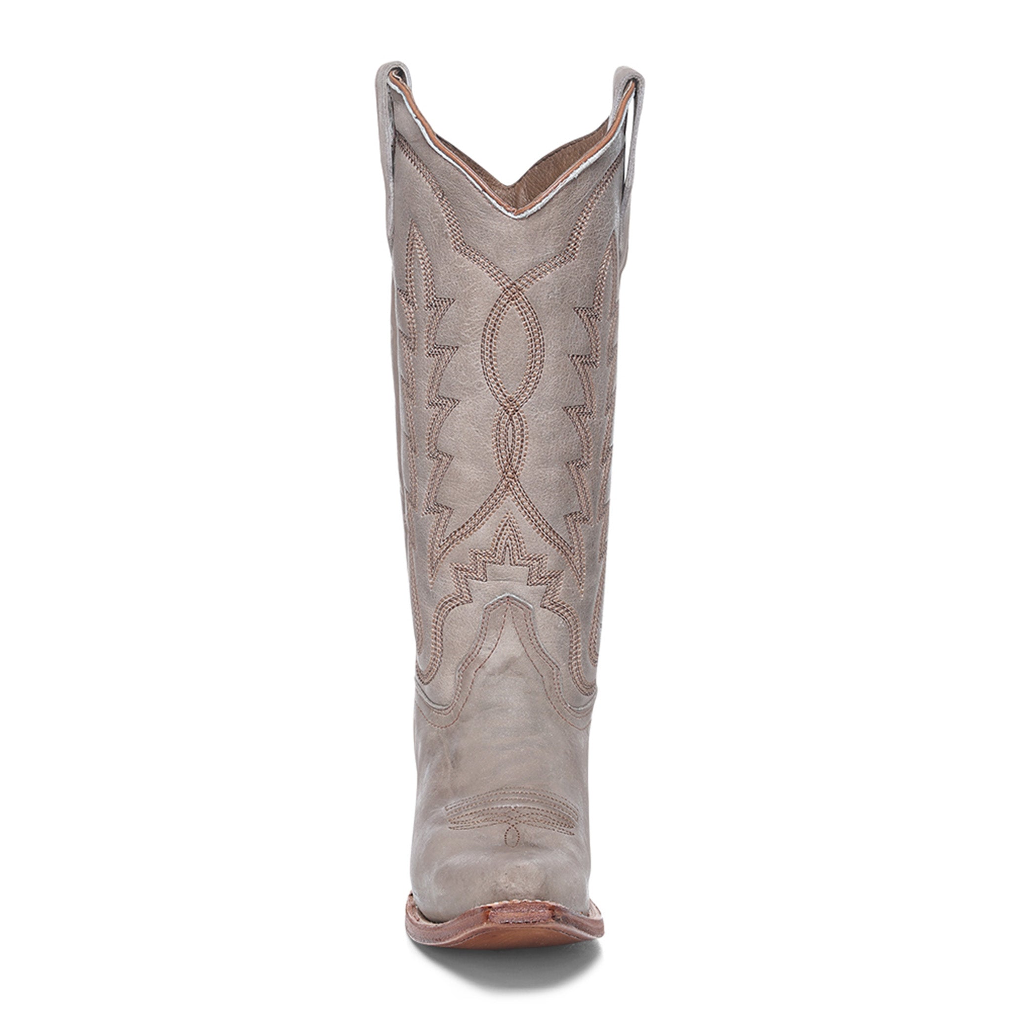 Circle G Longhorn Flame Embroidery | Snip Toe | Stone