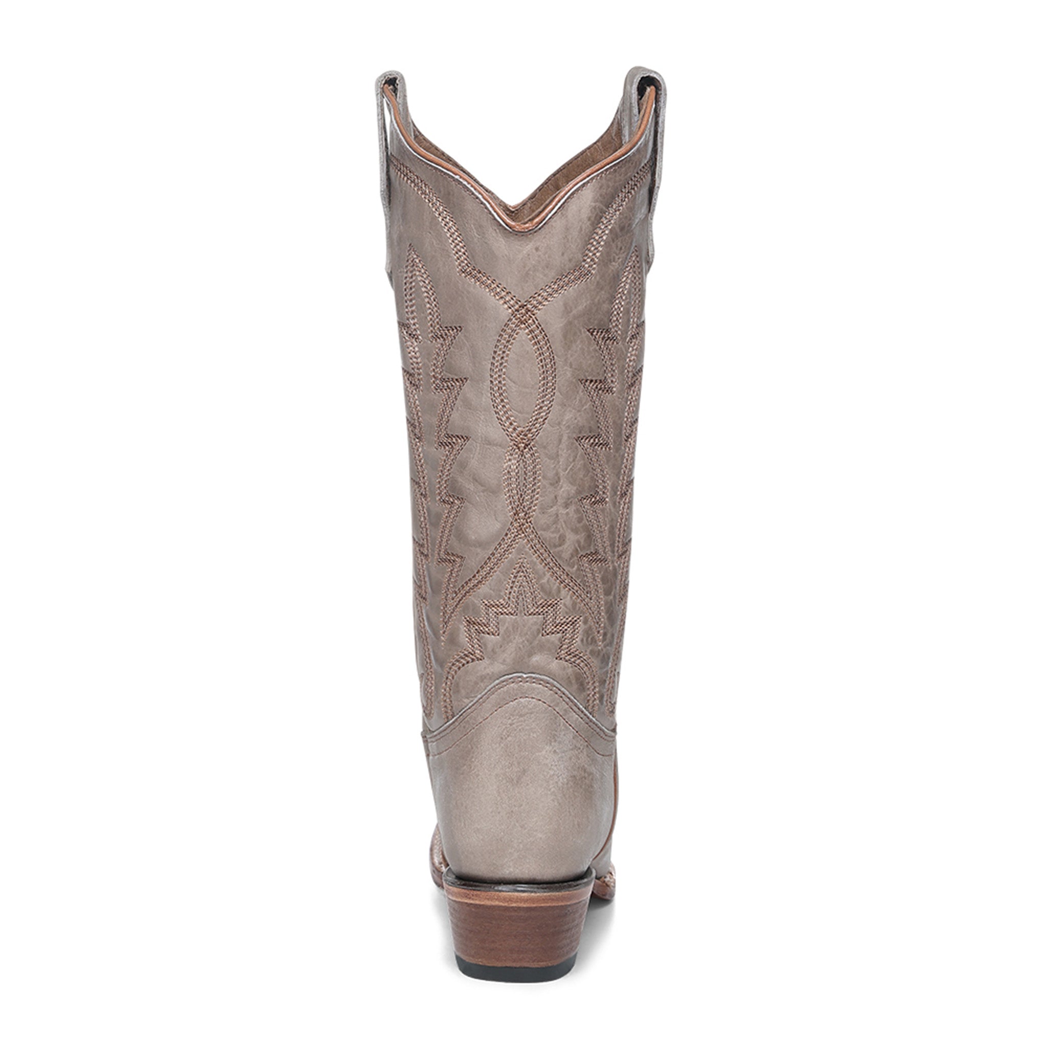 Circle G Longhorn Flame Embroidery | Snip Toe | Stone