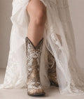 Corral Glow Floral Vine Embroidery | Square Toe | Brown