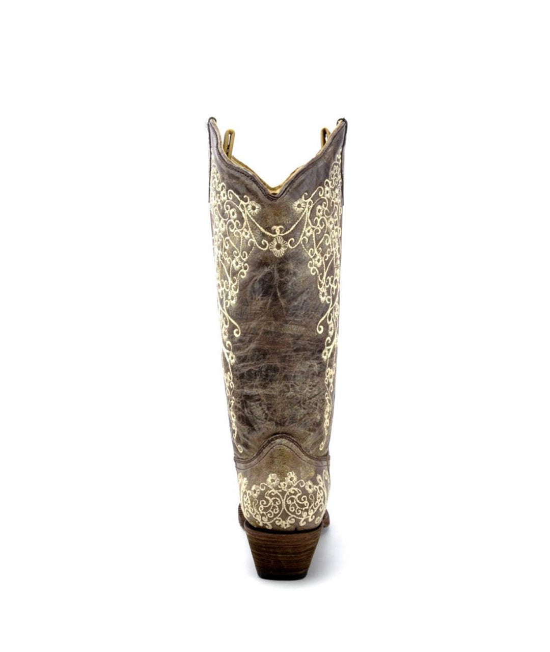 Corral Moon Vine Embroidery | Snip Toe | Brown