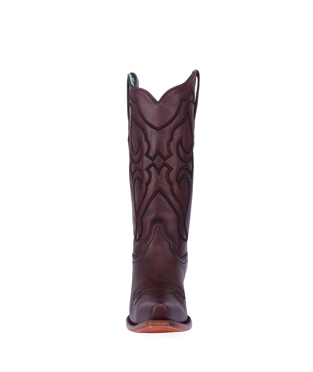Corral Western Scroll Embroidery | Snip Toe | Wine Red