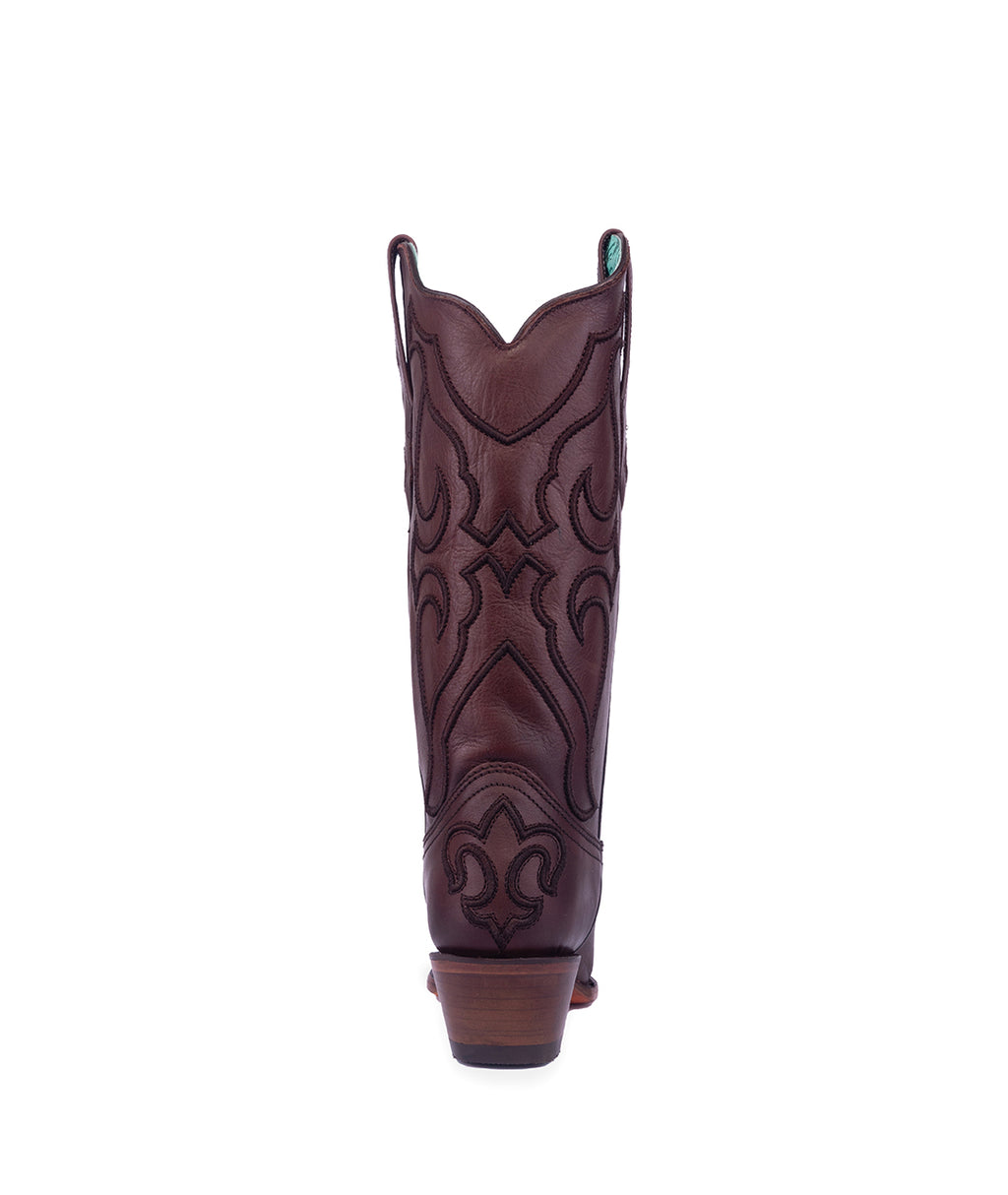Corral Western Scroll Embroidery | Snip Toe | Wine Red