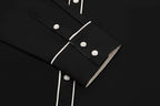 Daisy Bloom Embroidery Cowgirl Shirt | Midnight Pearl