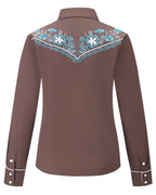 Desert Daisy Embroidery Cowgirl Shirt | Copper Canyon