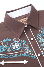 Desert Daisy Embroidery Cowgirl Shirt | Copper Canyon