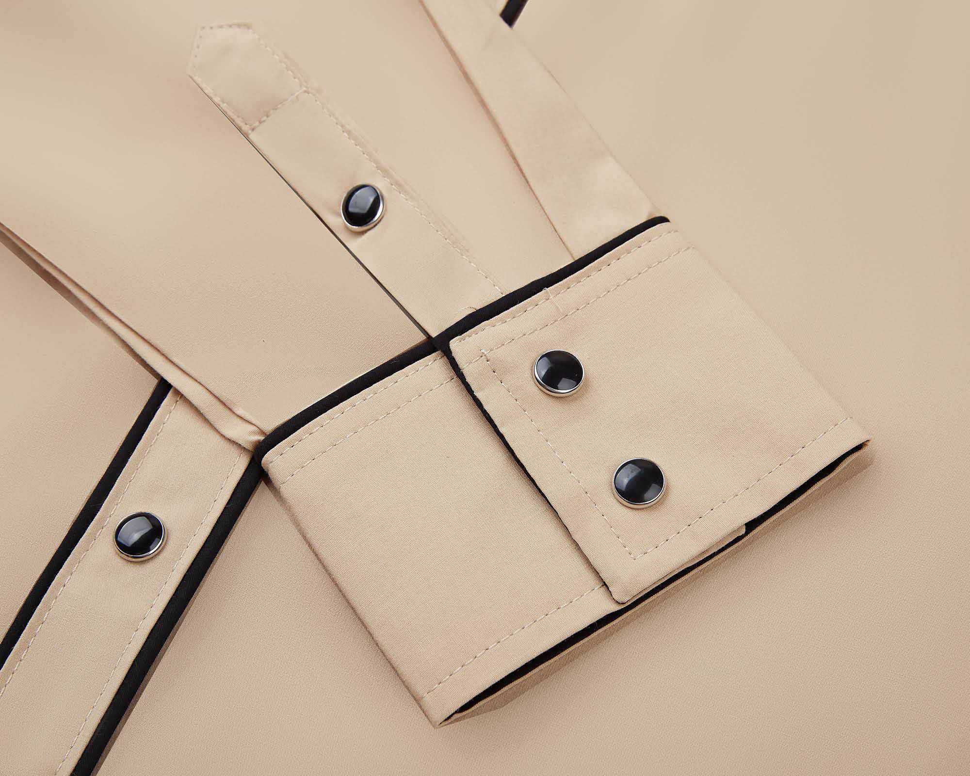Desert Daisy Embroidery Cowgirl Shirt | Desert Sand