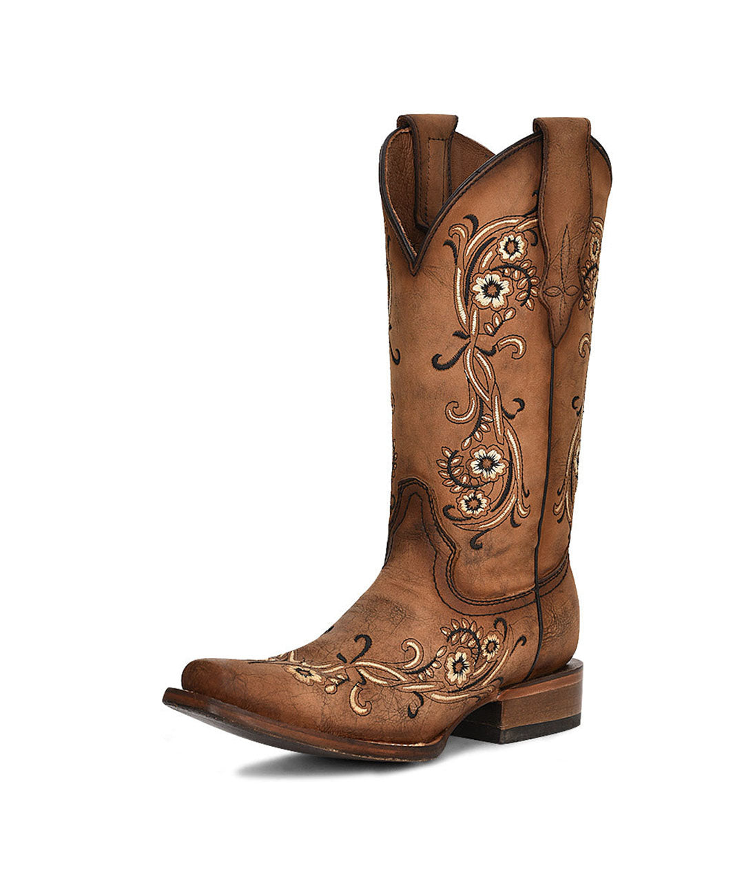 Circle G Desert Bloom Embroidery | Square Toe | Sand