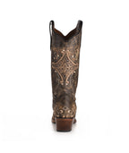 Circle G Western Flourish Embroidery | Snip Toe | Antique Brown