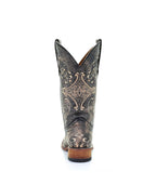 Circle G Western Flourish Embroidery | Square Toe | Antique Brown