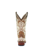 Circle G Western Filigree Embroidery | Square Toe | Tan