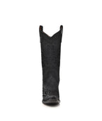 Circle G Western Filigree Embroidery | Snip Toe | Black