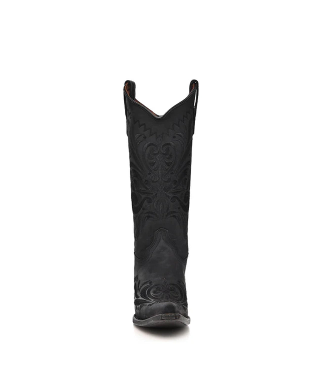 Circle G Western Filigree Embroidery | Snip Toe | Black