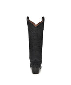 Circle G Western Filigree Embroidery | Snip Toe | Black