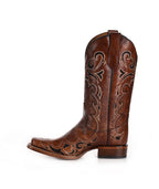 Circle G Rustic Vine Embroidery | Square Toe | Brown/Black