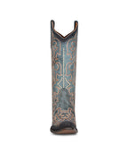 Circle G Indigo Mesa Embroidery | Snip Toe | Blue Jean