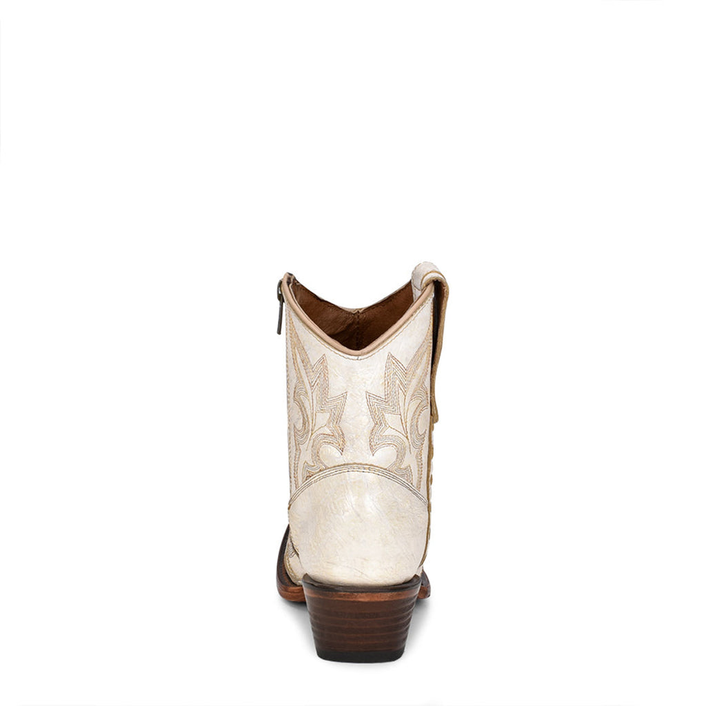 Circle G Desert Scroll Embroidery Ankle Boot | Snip Toe | Pearl