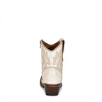 Circle G Desert Scroll Embroidery Ankle Boot | Snip Toe | Pearl
