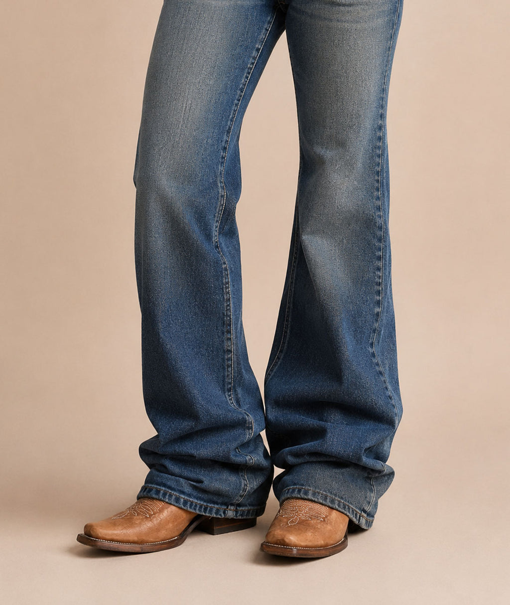 Circle G Ranch Cut-Out Pull Holes | Square Toe | Cognac