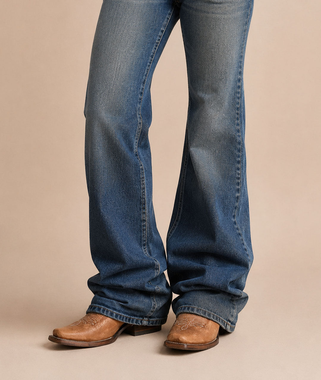 Circle G Ranch Cut-Out Pull Holes | Square Toe | Cognac