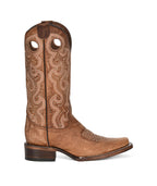 Circle G Ranch Cut-Out Pull Holes | Square Toe | Cognac