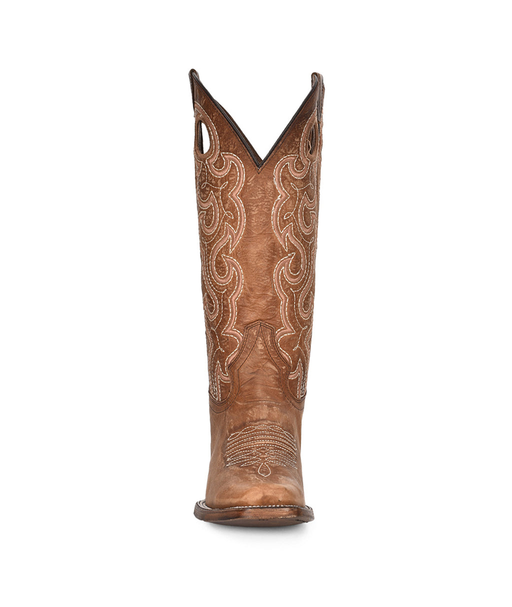 Circle G Ranch Cut-Out Pull Holes | Square Toe | Cognac