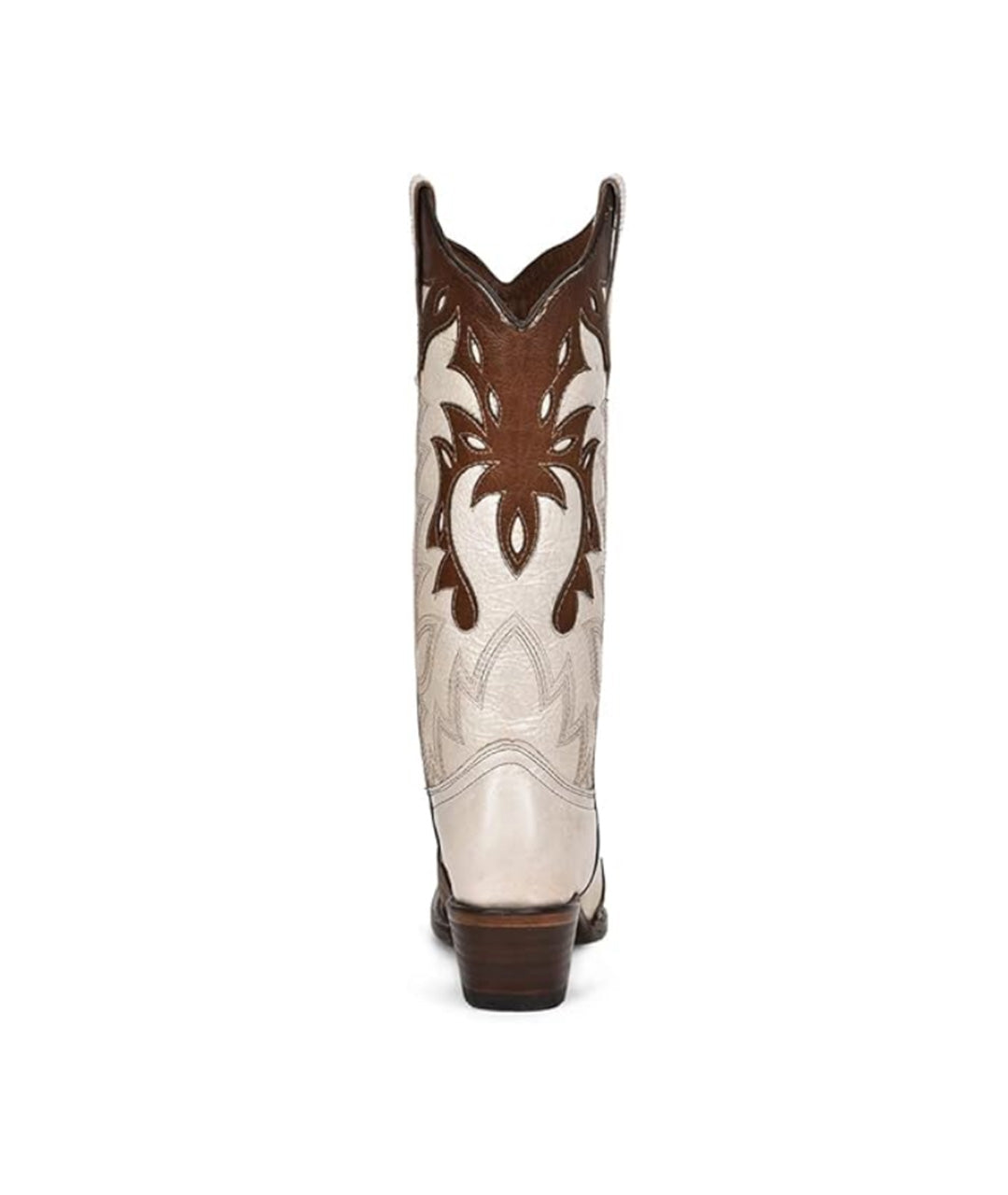 Circle G Desert Flame Overlay Embroidery | Snip Toe | Pearl/Cognac