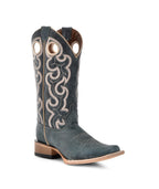 Circle G Ranch Cut-Out Pull Holes | Square Toe | Blue Jean