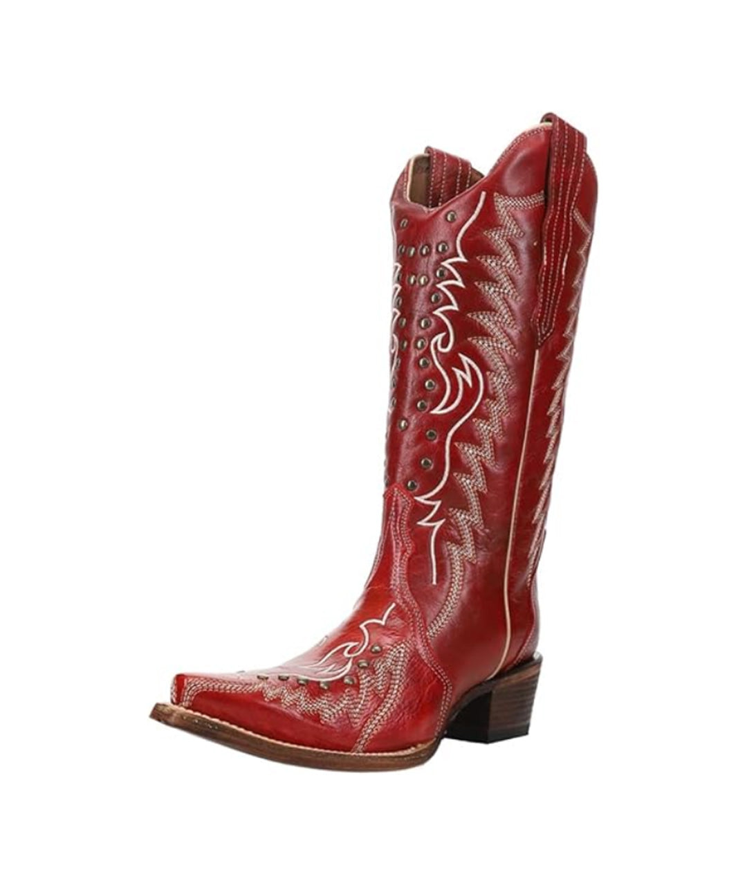 Circle G Wildfire Rivet Lightning | Snip Toe | Red