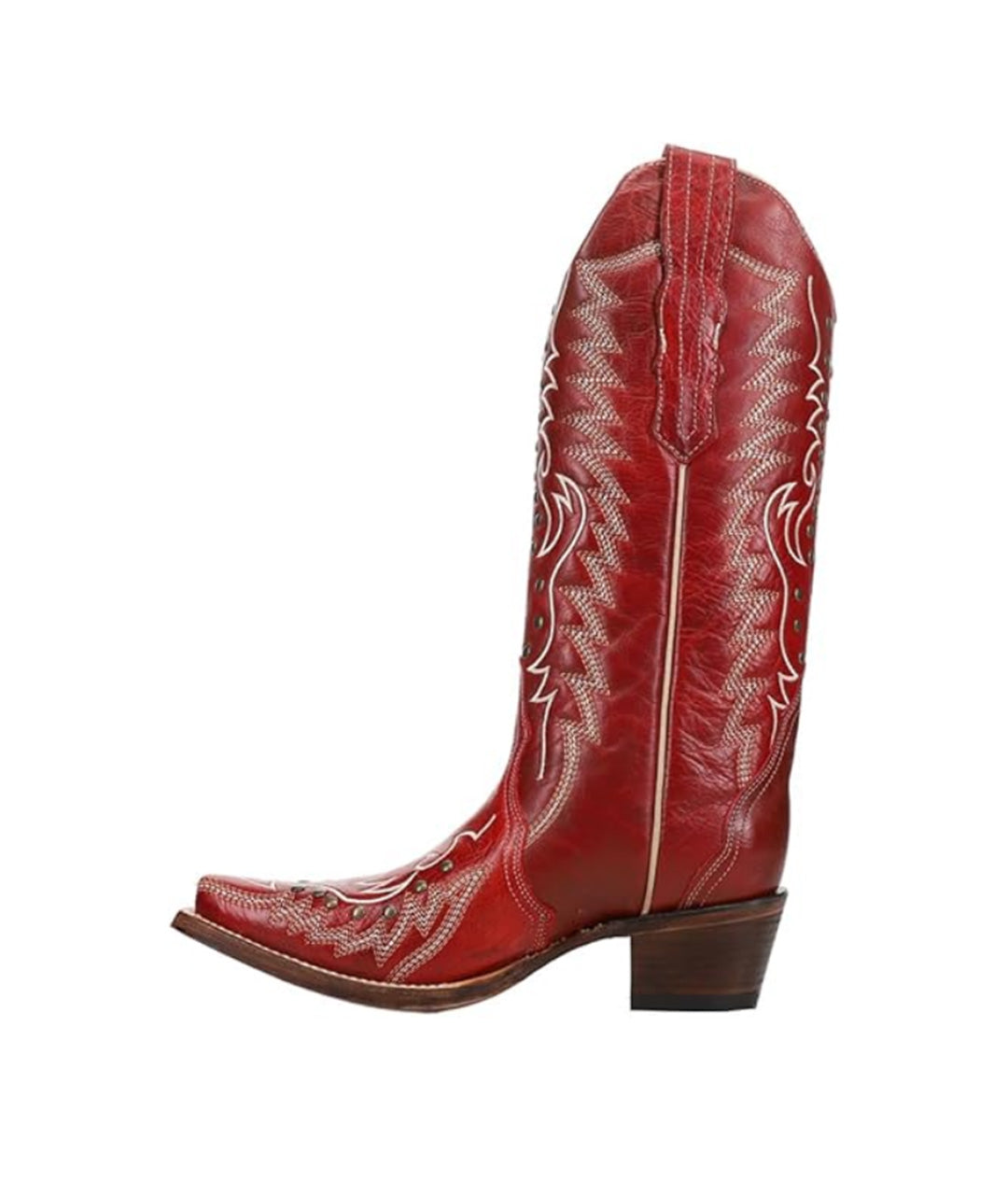 Circle G Wildfire Rivet Lightning | Snip Toe | Red