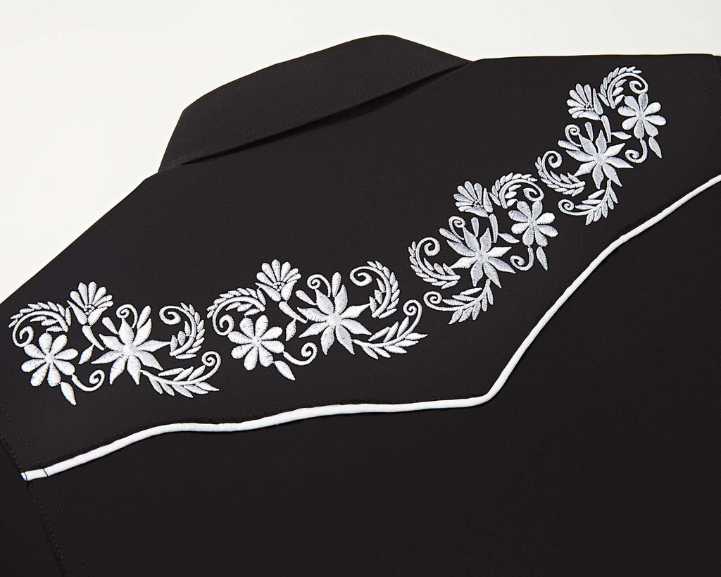 Prairie Embroidery Cowgirl Shirt | Black Magnolia
