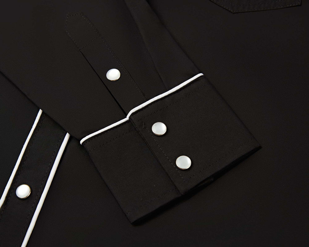 Prairie Embroidery Cowgirl Shirt | Black Magnolia