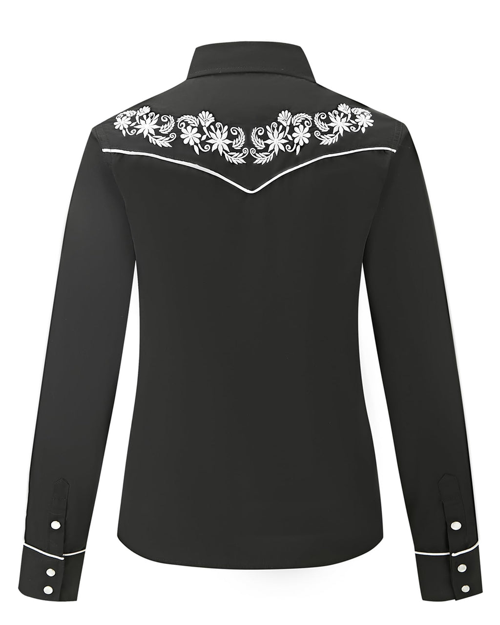 Prairie Embroidery Cowgirl Shirt | Black Magnolia