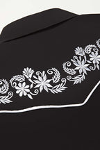 Prairie Embroidery Cowgirl Shirt | Black Magnolia