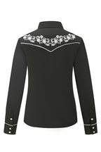 Prairie Embroidery Cowgirl Shirt | Black Magnolia