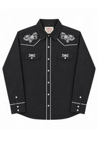Prairie Embroidery Cowgirl Shirt | Black Magnolia